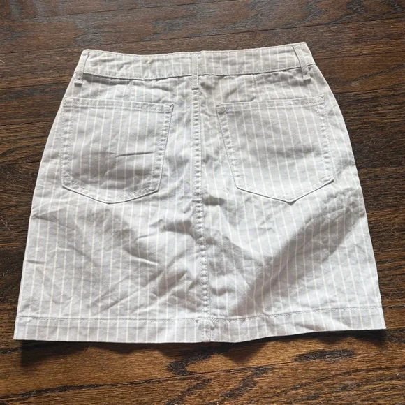 Forever 21 Woman's Striped Jean Skirt - Picture 6 of 6